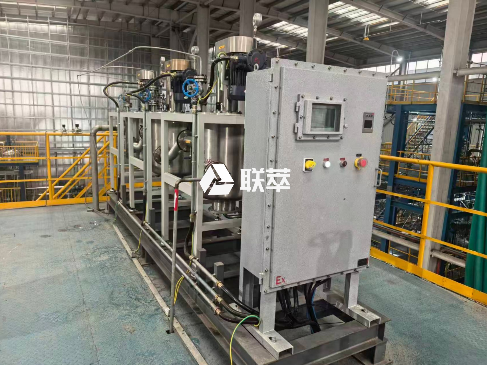 湖南某锂电材料项目：山东联萃LC-250型三级萃取系统成功实现镍钴锰深度提纯